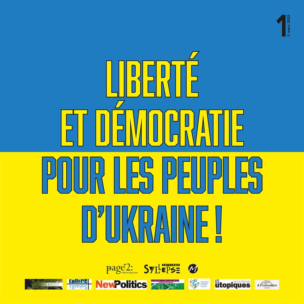 Soutien à l'Ukraine résistante, n°1