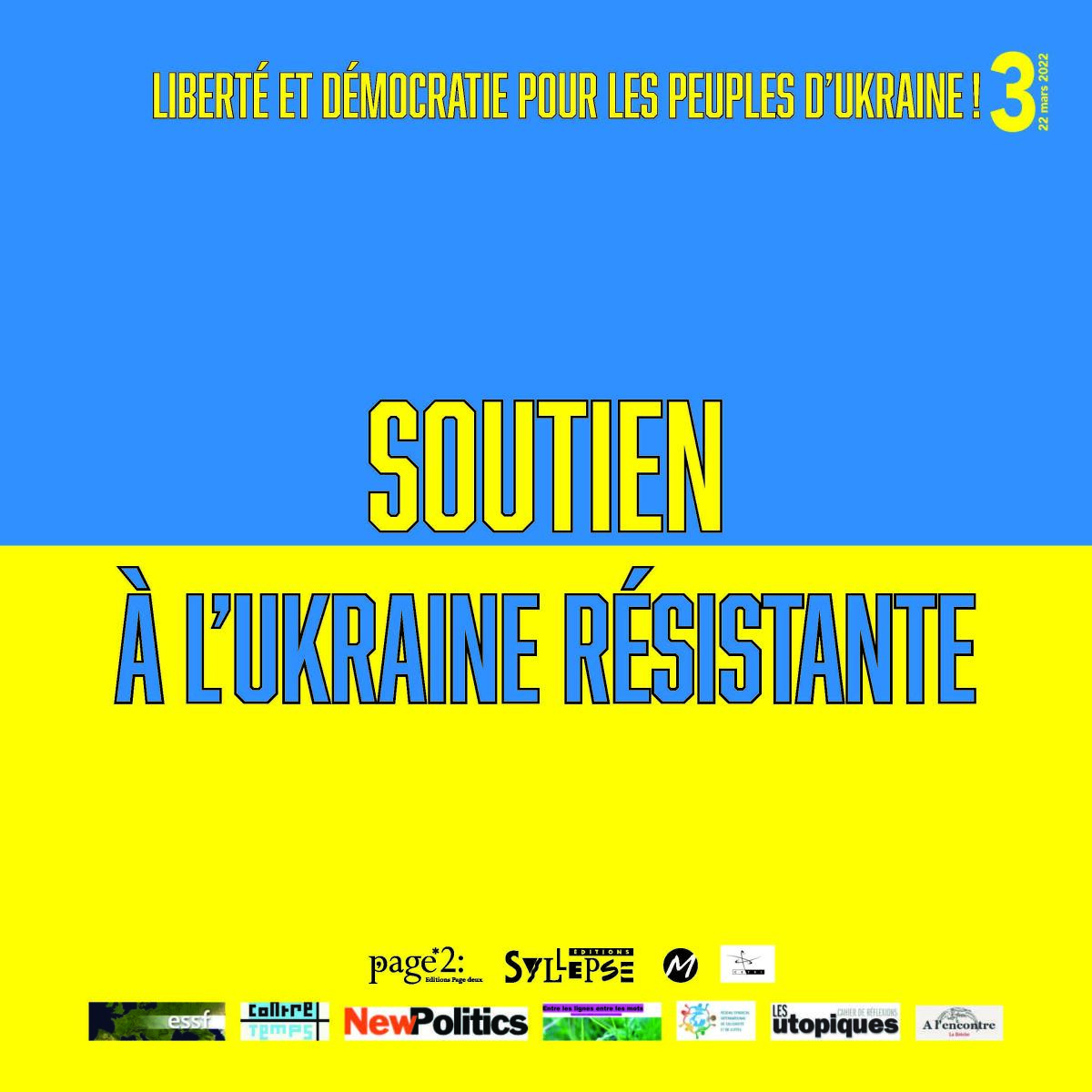 Soutien à l'Ukraine résistante, n°3