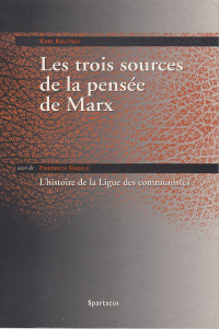 Les trois sources de la pensée de Marx