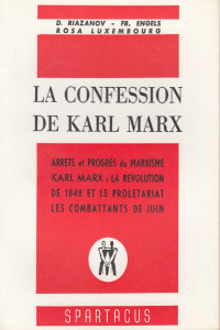 La confession de Karl Marx