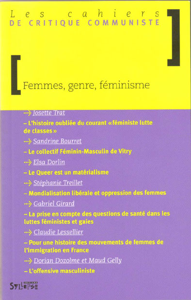 Femmes, genre, féminisme Les Cahiers de Critique Communiste