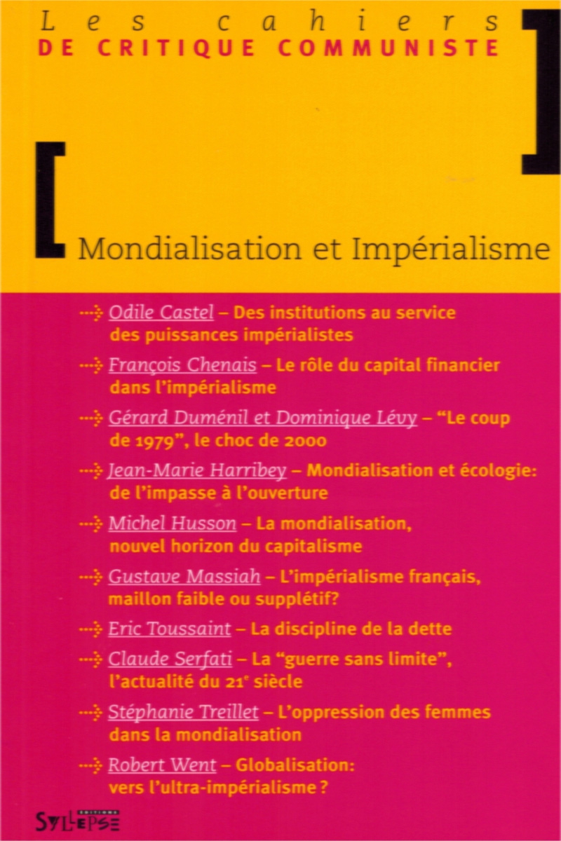 Mondialisation et impérialisme Les Cahiers de Critique Communiste